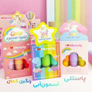 پک خط چشم رنگی چهار عددی unicorn